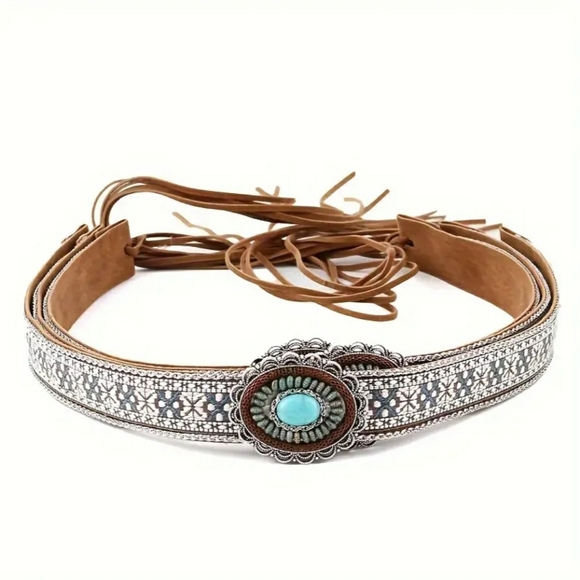 BOHO HAT & 2 HATBANDS - Picture 3 of 11